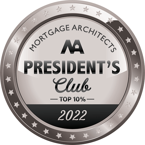 Mortgage Architects President's Club Award 2022